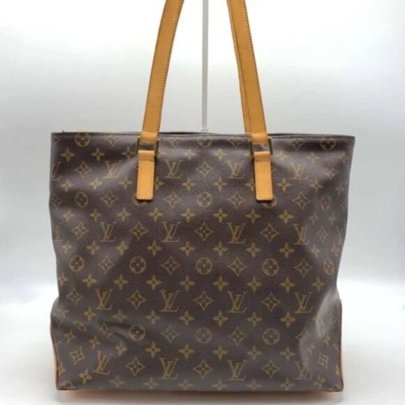 100% Authentic Louis Vuitton Cabas Mezzo Browns Monogram Tote Bag 444-082025 - Picture 1 of 16